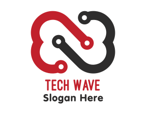 High Tech - Tech Circuit Startup logo design