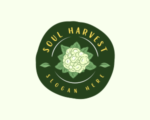 Cauliflower Vegetable Farm logo design