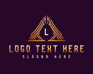 Industrial - Cyber  Pyramid Triangle logo design