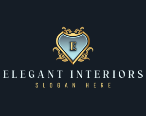 Elegant Crest Ornament logo design