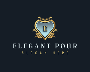 Elegant Crest Ornament logo design