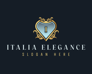 Elegant Crest Ornament logo design