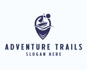 Sailboat Vacation Tourism logo design