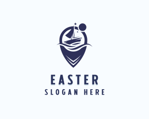 Navigation - Sailboat Vacation Tourism logo design