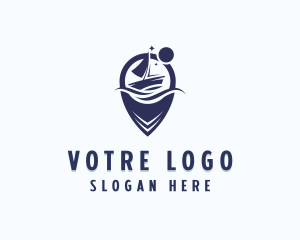 Tour Guide - Sailboat Vacation Tourism logo design