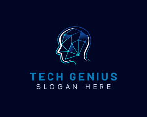 Tech Circuit Mental logo design