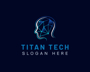 Tech Circuit Mental logo design