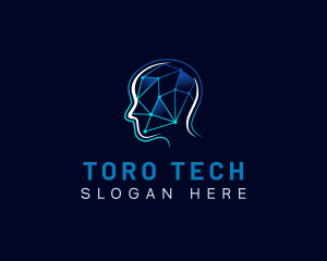 Tech Circuit Mental logo design