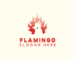Poultry - Roasted Flame Chicken logo design