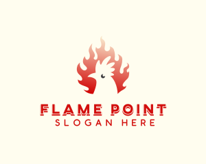 Roasted Flame Chicken logo design