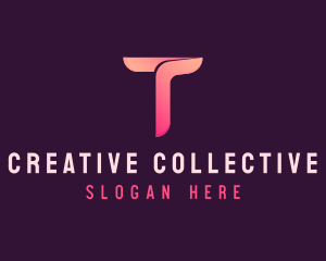 Advertising Firm Letter T logo design