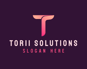 Advertising Firm Letter T logo design