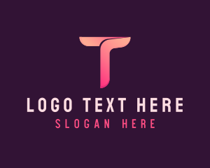 Advertising Firm Letter T Logo