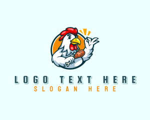 Wings - Chicken Poultry Diner logo design