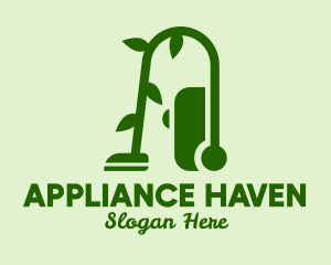 Natural Eco Vacuum Cleaner  logo design