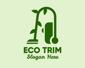 Natural Eco Vacuum Cleaner  logo design