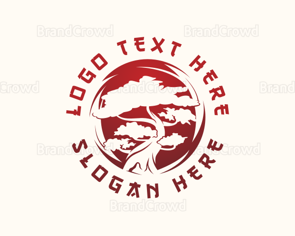 Bonsai Tree Landscaping Logo