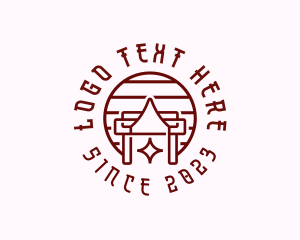 Structure - Asian Temple Architecture logo design