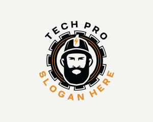 Technician - Electric Engineer Technician logo design