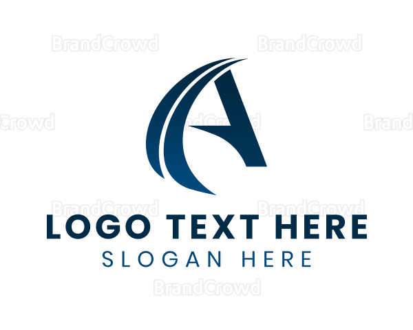 Logistics Transport Letter A Logo