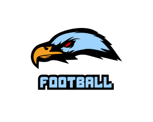 Flying - Angry Eagle Head logo design