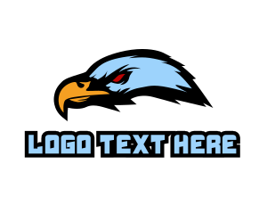 Video Game - Angry Eagle Head logo design