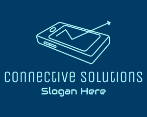 Interaction - Mobile Phone Arrow logo design