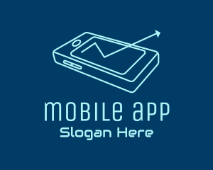 Telemarketing - Mobile Phone Arrow logo design