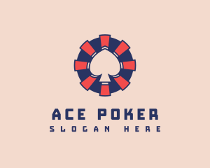 Poker - Abstract Poker Chip logo design