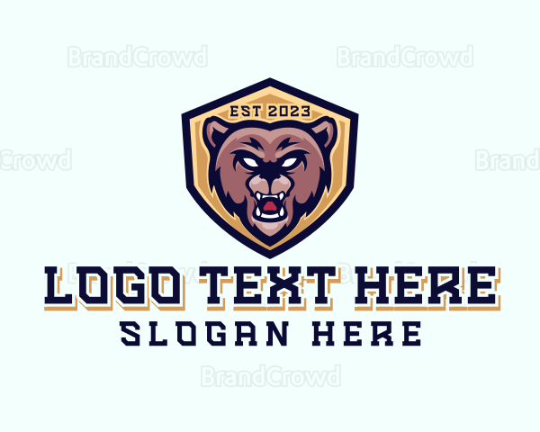 Gaming Bear Shield Logo