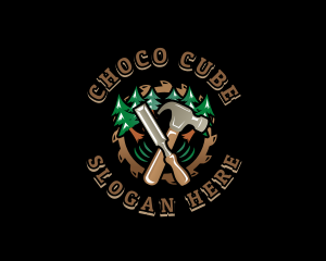 Carve - Chisel Hammer Woodwork logo design