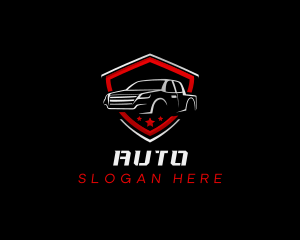 Transportation Pickup Truck Dealer Logo