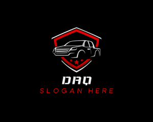 Driver - Transportation Pickup Truck Dealer logo design
