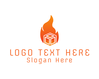 Orange Fire Box Logo