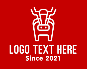 Cow - Minimalist White Cow logo design