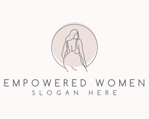 Minimalist Women Body logo design