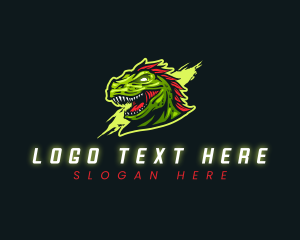 Dinosaur - T-rex Dinosaur Gaming logo design