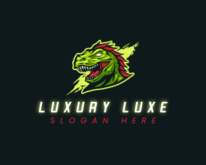 T-rex Dinosaur Gaming Logo