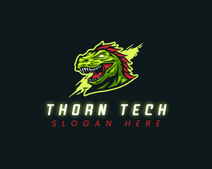 T-rex Dinosaur Gaming Logo