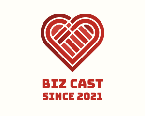 Mobile - Valentine Heart Blocks logo design