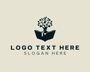 Review Center - Publishing Tree Book logo design