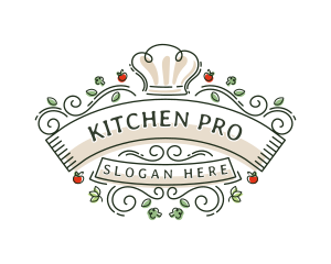 Restaurant Chef Kitchen logo design