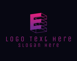 Cyber Security - Letter E Company logo design
