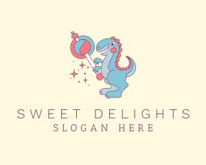 Lollipop - Kid Lollipop Dinosaur Toy logo design