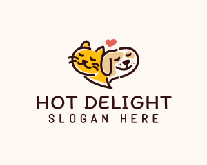 Cat Dog Pet logo design