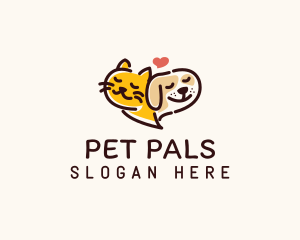 Cat Dog Pet logo design