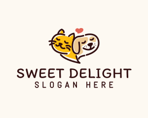 Treat - Cat Dog Pet logo design