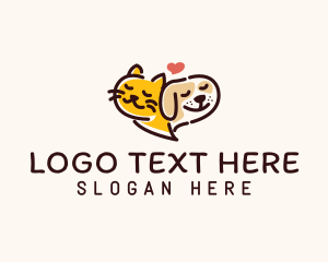 Feline - Cat Dog Pet logo design