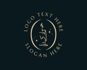 Wax - Premium Candle Light logo design