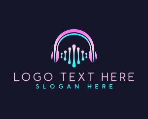 Song - Headphone Audio Sound logo design